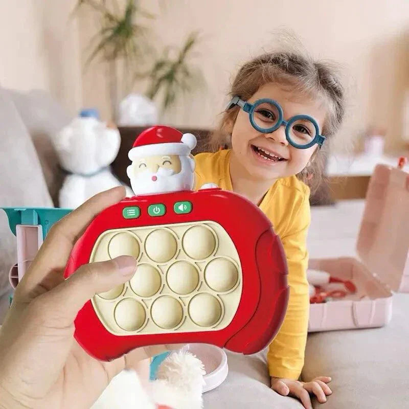 Pop Quick Push Bubbles Game Machine para crianças, brinquedos dos desenhos animados, diversão