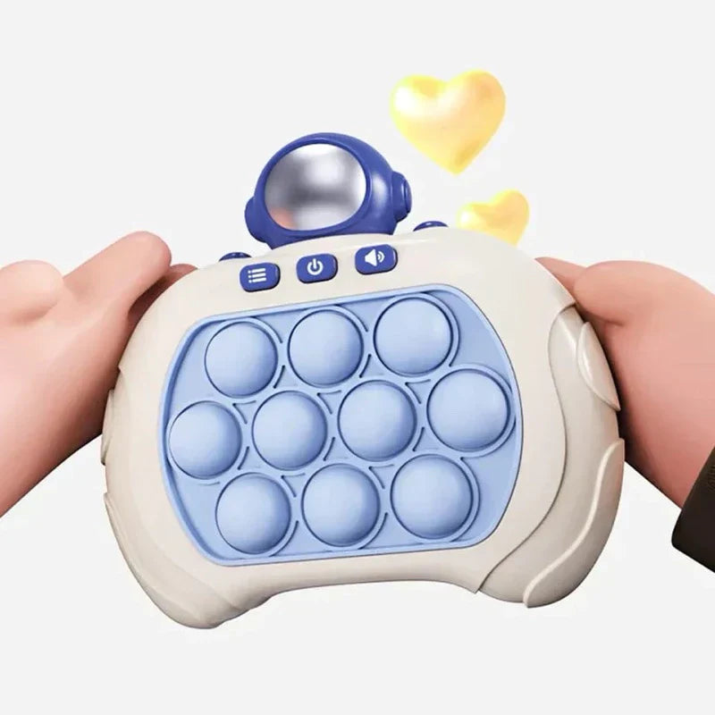 Pop Quick Push Bubbles Game Machine para crianças, brinquedos dos desenhos animados, diversão