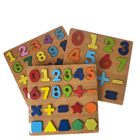 🧠 Alfabeto & Números Montessori™ – Jogo de Encaixe Educativo em Madeira